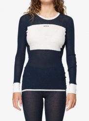 Bluza termoaktywna damska Devold Wool Mesh 190 Shirt. Niebieskie bluzy Devold, l, bez wzorów, z materiału, bez ramiączek, bez kaptura. Za 467.49 zł.