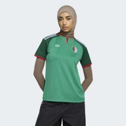 Koszulka wyjazdowa Algieria 26. Zielone t-shirty sportowe adidas, s, bez wzorów, z materiału, bez ramiączek, do piłki nożnej, climacool (adidas). Za 439.00 zł.