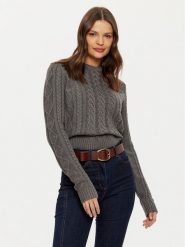Guess Jeans Sweter W4BR13 Z3HN2 Szary Regular Fit. Szare swetry Guess Jeans, xs, z aplikacjami, z jeansu, bez ramiączek. Za 259.99 zł.