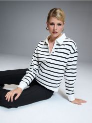 Bluza z kołnierzykiem - wielobarwny. Bluzy Sinsay, l, bez wzorów, bez kaptura, do biegania. Za 45.99 zł.