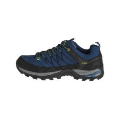 Buty trekkingowe CMP Rigel. Czarne trekkingi CMP, bez wzorów, z materiału, bez zapięcia, trekkingowe. Za 349.99 zł.