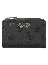 Guess Portfel "Cresidia" w kolorze czarnym - 12 x 8 x 2,5 cm rozmiar: onesize. Czarne portfele Guess, z aplikacjami, z materiału. Za 173.99 zł.