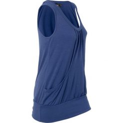 Top sportowy bonprix kobaltowy. Niebieskie topy bonprix, bez wzorów. Za 54.99 zł.