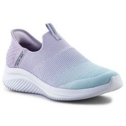 Buty Skechers Ultra Flex 150183-LVTQ fioletowe. Fioletowe buty treningowe bez wzorów, bez zapięcia, trekkingowe. Za 613.11 zł.