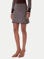 Guess Spódnica ołówkowa W5BD81 Z3JD2 Brązowy Slim Fit. Brązowe spódnice Guess, m, z aplikacjami, z syntetyku, ołówkowe. Za 239.99 zł.