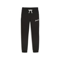 Spodnie sportowe damskie Puma Ess+ Script. Czarne spodnie dresowe Puma, bez wzorów. Za 314.00 zł.