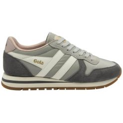 Damskie zamszowe buty sportowe Gola Daytona Chute. Szare buty treningowe Gola, bez wzorów, z nylonu, bez zapięcia, do biegania. Za 417.00 zł.