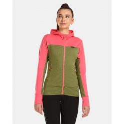 Damski sweter z wełny merynosów z kapturem Kilpi WOLIE-W. Czerwone swetry Kilpi, xs, bez wzorów, z wełny, sportowe, bez ramiączek. Za 525.33 zł.