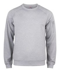 Clique Basic Active Bluza z Okrągłym Kołnierzem, Poliester – grey melange. Szare bluzy CLIQUE, xl, bez wzorów, z poliesteru, bez ramiączek, bez kaptura. Za 162.45 zł.
