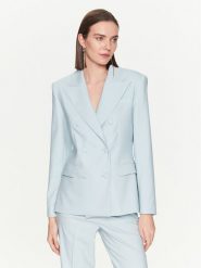 MVP Wardrobe Marynarka MVPE3GI017.0TE0138 Zielony Regular Fit. Zielone marynarki i żakiety MVP Wardrobe, bez wzorów, z syntetyku, bez ramiączek. Za 699.99 zł.