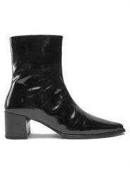 Vagabond Shoemakers Botki Giselle 5854-060-20 Czarny. Czarne botki Vagabond Shoemakers, bez wzorów, ze skóry, bez obcasa, na słupku, bez zapięcia. Za 399.99 zł.