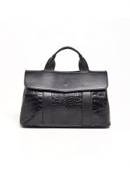 Maison héritage PARIS Skórzana torebka "Geni" w kolorze czarnym - 34,5 x 21 x 14 cm rozmiar: onesize. Czarne torebki klasyczne maison héritage PARIS, bez wzorów, z materiału, bez dodatków. Za 304.99 zł.