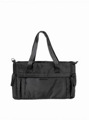 Damska torebka crossbody z przegrodą na laptopa 13'' – czarna 16L Meatfly. Czarne torby na laptopa Meatfly, bez wzorów, z materiału, na ramię. Za 237.99 zł.