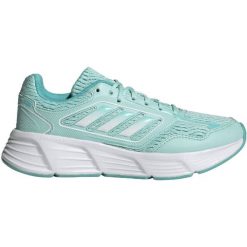 Buty damskie adidas Galaxy Star. Zielone buty do biegania adidas, bez wzorów, z materiału, bez zapięcia, do biegania. Za 285.99 zł.
