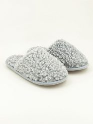 Kitz-pichler Kapcie "Curly" w kolorze szarym rozmiar: 46/47. Szare kapcie kitz-pichler, bez wzorów, z materiału. Za 130.99 zł.