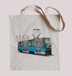 Konstal 105N — torba. Torby podróżne nikiniki, bez wzorów, z bawełny, na ramię. W wyprzedaży za 24.65 zł.