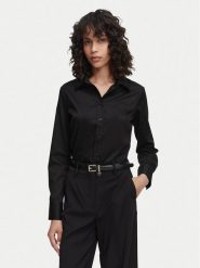 Guess Koszula W6YH10 W2752 Czarny Slim Fit. Czarne koszule Guess, xs, z aplikacjami, z bawełny, bez kołnierzyka, bez ramiączek. Za 344.99 zł.