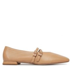 Półbuty HÖGL. Brązowe półbuty wsuwane Högl, bez wzorów, bez obcasa, na płaskiej podeszwie. Za 749.99 zł.