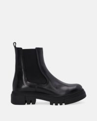 SKÓRZANE SZTYBLETY DAMSKIE D218 BUFF NERO. Żółte botki Venezia, bez wzorów, ze skóry, bez obcasa, bez zapięcia. Za 489.00 zł.