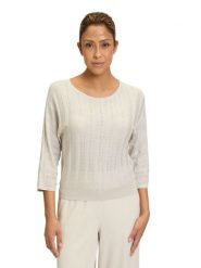 Betty Barclay Sweter w kolorze kremowym rozmiar: 36. Brązowe swetry Betty Barclay, bez wzorów, bez ramiączek. Za 130.99 zł.