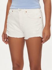 Tommy Jeans Szorty jeansowe DW0DW17643 Biały Regular Fit. Białe szorty Tommy Jeans, bez wzorów, z bawełny. Za 209.99 zł.
