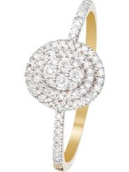 CARATELLI Złoty pierścionek "Beauty Queen" z diamentami rozmiar: 56. Żółte pierścionki CARATELLI, z diamentem, złote. Za 1,296.99 zł.