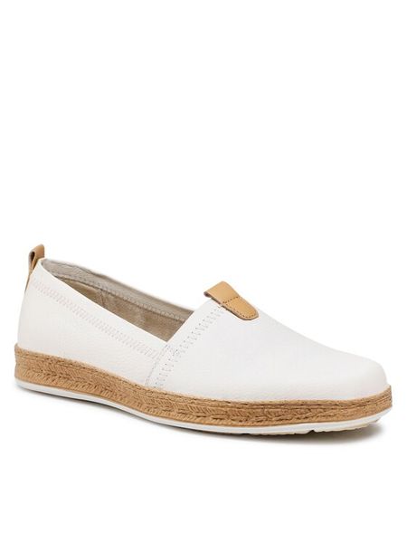 Lasocki Espadryle WI16-2202-03 Biały. Białe espadryle Lasocki, bez wzorów, ze skóry, bez obcasa. Za 131.99 zł.