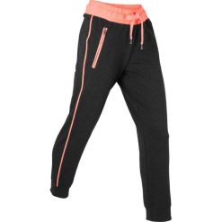 Spodnie sportowe, dł. 7/8, Level 1 bonprix czarno-łososiowy neonowy melanż. Spodnie dresowe marki bonprix. Za 74.99 zł.