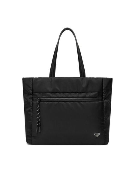 Roxy Torebka C-ROXY-M-003-08 Czarny. Czarne shopper bag Roxy, bez wzorów, z materiału, bez dodatków. Za 169.99 zł.