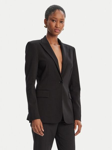 PINKO Marynarka 104903 A24C Czarny Regular Fit. Czarne marynarki i żakiety Pinko, bez wzorów, z syntetyku, bez ramiączek. Za 1,649.00 zł.