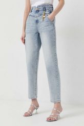 Miss Sixty jeansy damskie high waist. Niebieskie jeansy Miss Sixty, bez wzorów, z jeansu, z podwyższonym stanem. Za 1,039.90 zł.