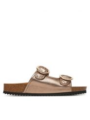 Caprice Klapki 9-27403-44 Brązowy. Brązowe klapki Caprice, bez wzorów, ze skóry, bez obcasa, bez zapięcia. Za 226.99 zł.