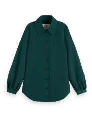 Scotch & Soda Bluzka w kolorze morskim rozmiar: 38. Niebieskie bluzki Scotch & Soda, bez wzorów, bez kołnierzyka, bez ramiączek. Za 236.05 zł.