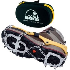 Raczki na buty Rapeks Icetrak. Żółte buty trekkingowe RAPEKS, bez zapięcia. W wyprzedaży za 119.90 zł.