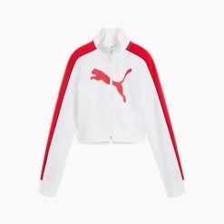 Damska bluza dresowa Puma T7 Future. Białe bluzy z kapturem Puma, m, bez wzorów, z dresówki, bez kaptura, na fitness i siłownię. Za 303.00 zł.