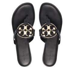 Japonki Tory Burch. Czarne japonki Tory Burch, bez wzorów. Za 1,284.00 zł.