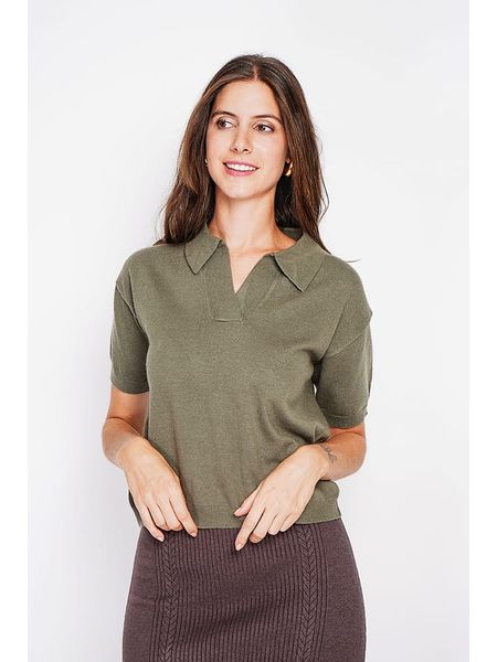 William de Faye Sweter w kolorze khaki rozmiar: 42. Brązowe swetry William de Faye, bez wzorów, klasyczne, bez ramiączek. Za 104.99 zł.