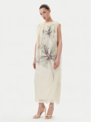 Herskind Sukienka koktajlowa Veronika 5586199 Écru Loose Fit. Sukienki Herskind, bez wzorów, z jedwabiu, wizytowe, bez kołnierzyka, bez ramiączek. Za 949.99 zł.