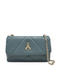 Patrizia Pepe Torebka CB0084/L006-G600 Zielony. Zielone kopertówki Patrizia Pepe, bez wzorów, ze skóry, wizytowe, bez dodatków. Za 829.99 zł.