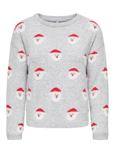 ONLY Sweter w kolorze szarym rozmiar: L. Szare swetry ONLY, l, bez wzorów, ze splotem, bez ramiączek. Za 157.35 zł.