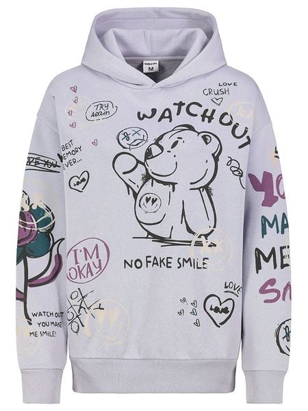 Sublevel Bluza w kolorze lawendowym rozmiar: XS. Różowe bluzy Sublevel, xs, bez wzorów, bez ramiączek, z kapturem. Za 170.87 zł.