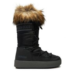 Śniegowce Moon Boot. Czarne śniegowce Moon Boot, bez wzorów, bez zapięcia. Za 1,099.00 zł.