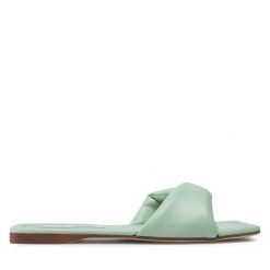 Klapki Steve Madden. Zielone klapki Steve Madden, bez wzorów, bez obcasa, bez zapięcia. Za 219.99 zł.
