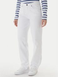 Guess Jeans Jeansy W5YA0I D0131 Biały Boyfriend Fit. Białe jeansy Guess Jeans, z aplikacjami, z bawełny. Za 389.99 zł.