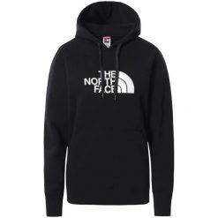 Bluza sportowa damska The North Face W Drew Peak Pullover Hoodie. Czarne bluzy z kapturem The North Face, s, bez wzorów, z kapturem, trekkingowe. Za 349.99 zł.