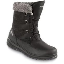 Buty zimowe Meindl Livigno Lady GTX. Czarne buty trekkingowe MEINDL, bez wzorów, bez zapięcia, trekkingowe. W wyprzedaży za 649.35 zł.