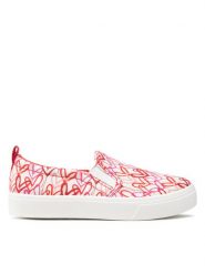 Skechers Tenisówki Poppy 155503/WRPK Czerwony. Czerwone trampki Skechers, bez wzorów, z materiału, bez zapięcia. Za 199.99 zł.