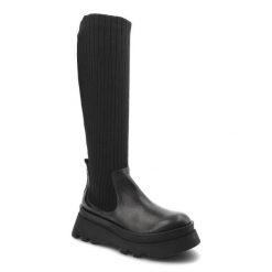 Czarne Kozaki Artiker Damskie Wygodne Modne Buty. Czarne kozaki Artiker, na jesień, bez wzorów, ze skóry, eleganckie, bez obcasa, na platformie, bez zapięcia. Za 409.00 zł.