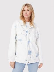 Tommy Jeans Kurtka jeansowa Tjw DW0DW12415 Biały Oversize. Białe kurtki Tommy Jeans, l, bez wzorów, z jeansu, bez kaptura. Za 519.99 zł.