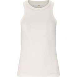 Damski tank top Athlecia Lenga. Białe topy Athlecia, bez wzorów, sportowe, bez kołnierzyka, bez ramiączek. Za 176.50 zł.